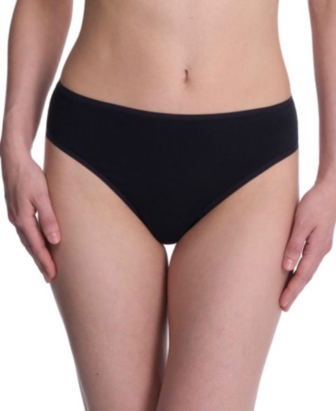 Трусы-стринги Bare, хлопок — Natori, цвет: Чёрный