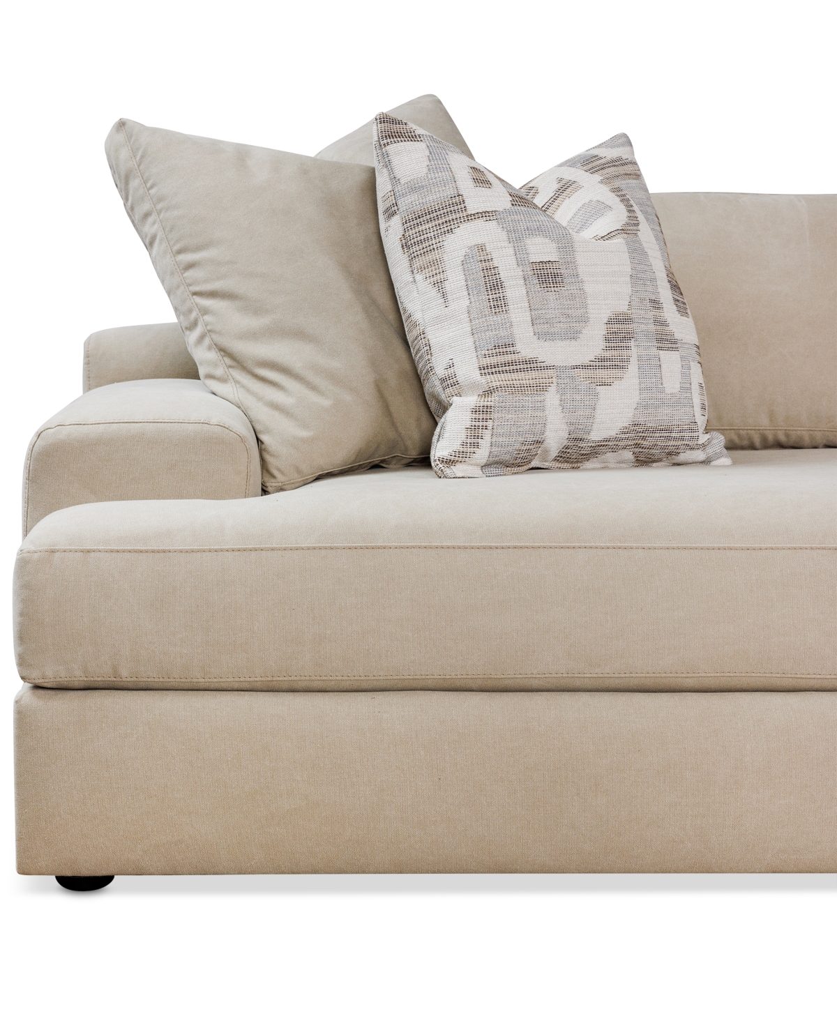 Macy's Klarke 5-pc. L Sectional With Deep Seating, Exclusively At  In Platinum