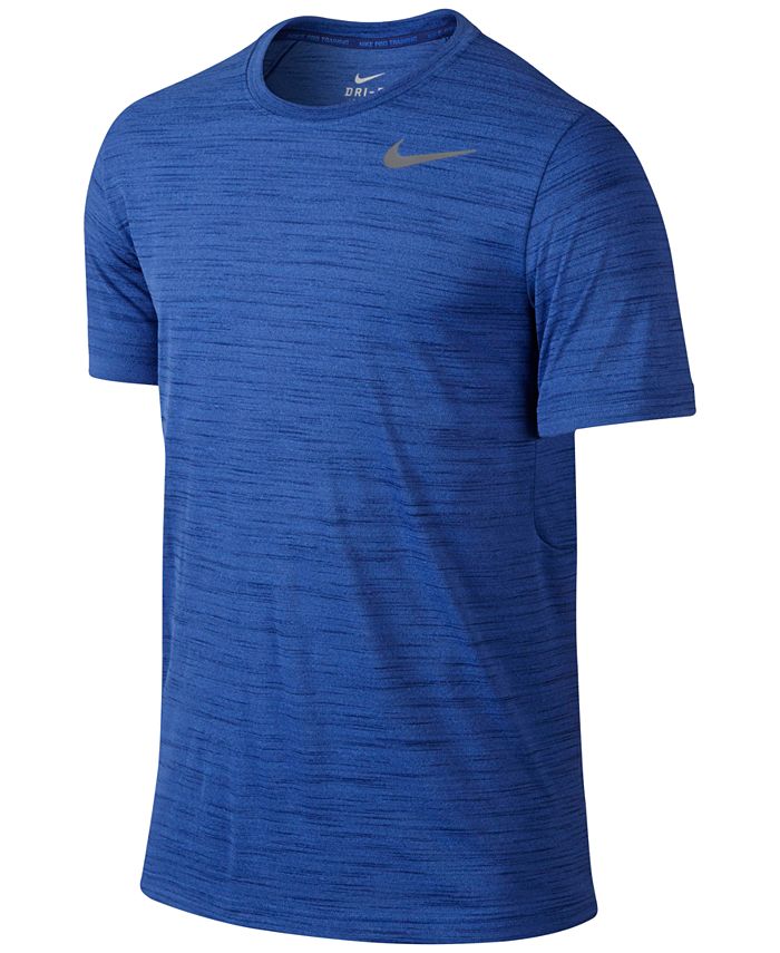 Nike Men's Dri-FIT Touch Heather T-shirt & Reviews - T-Shirts - Men ...