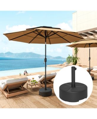 Outsunny Round Patio Umbrella Base Holder, Outdoor Umbrella Sd,