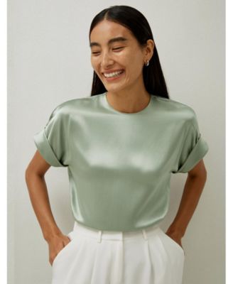 Women's Contemporary Oversized Silk Top