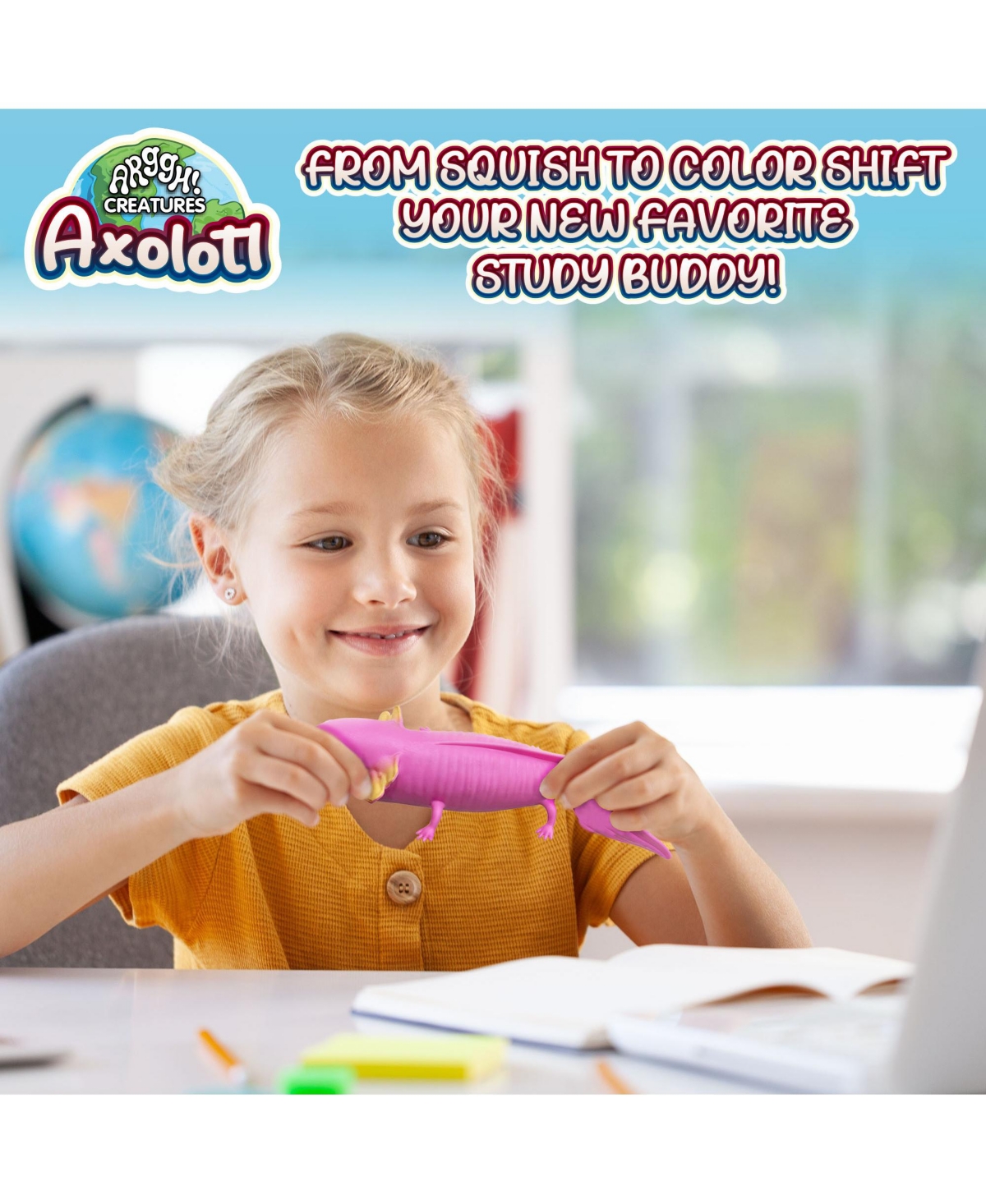 Power Your Fun Axolotl Classic Unisex Squeezable Stress Ball