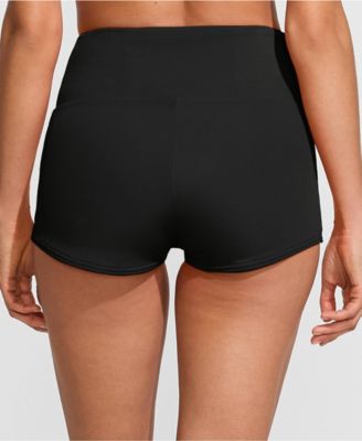 Women's Tugless High Waisted Swim Boy Shorts