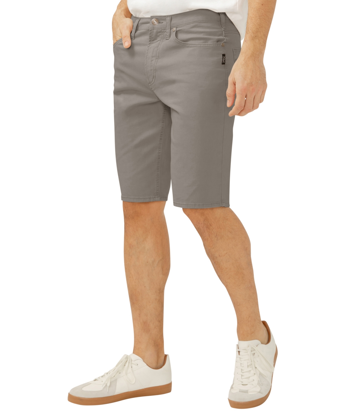 Silver Jeans Co. Zac Relaxed Fit Denim Shorts In Gray