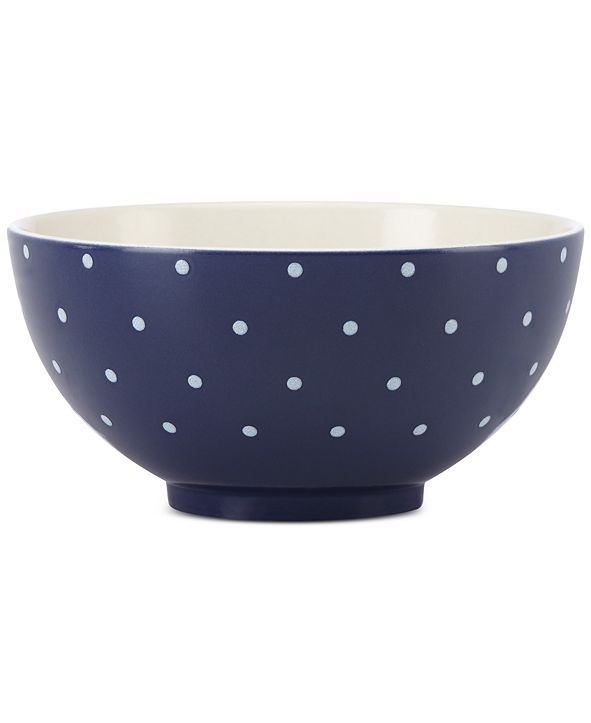 kate spade new york Larabee Dot Navy Collection Stoneware Soup/Cereal