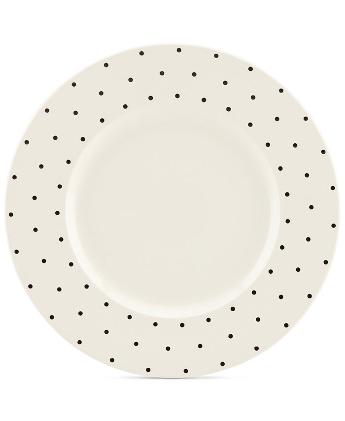 kate spade new york Larabee Dot Cream Collection Stoneware Dinner Plate