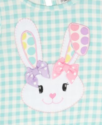 Baby Girls 2-Piece Seersucker Bunny Outfit