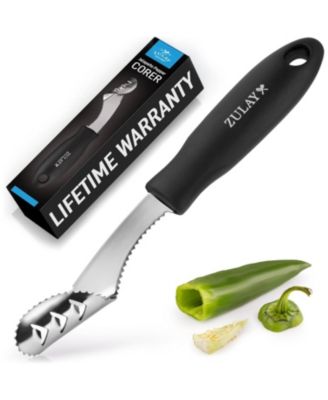 Jalapeno Corer Tool - Stainless Steel Pepper Corer Seed Remover Tool