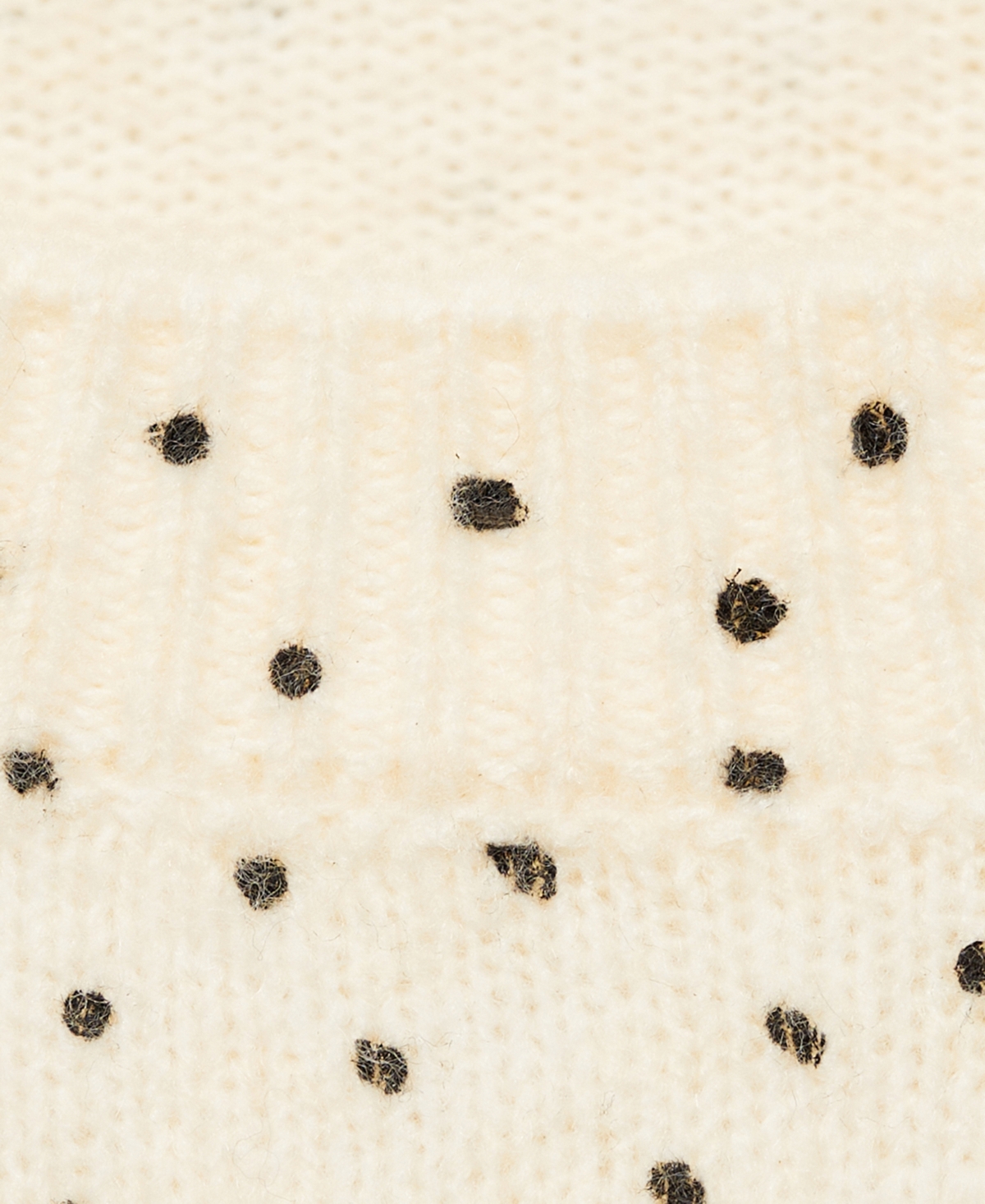 Mango Women's Polka Dot Knitted Sweater In Ecru