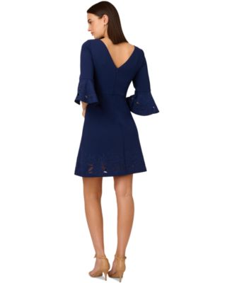 Adrianna Papell Women's Eyelet Embroidered Dress