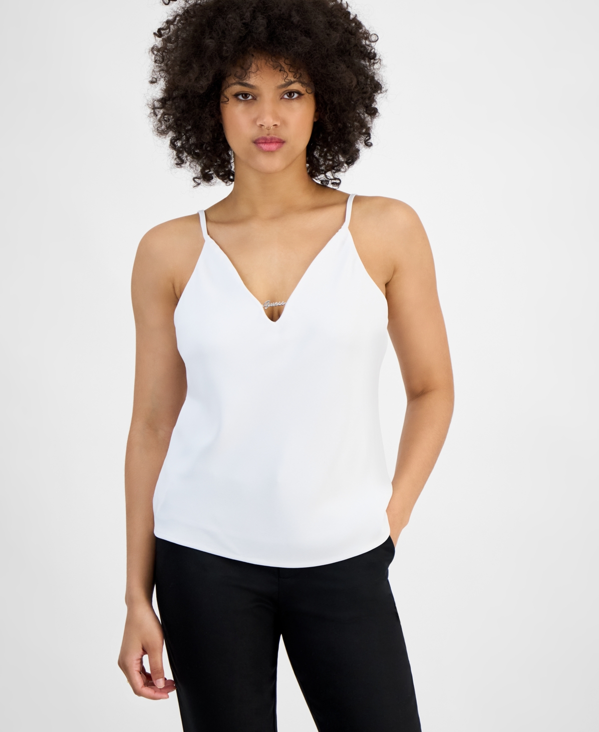 Women's Caroline Logo-Hardware Camisole - Jet Black A996
