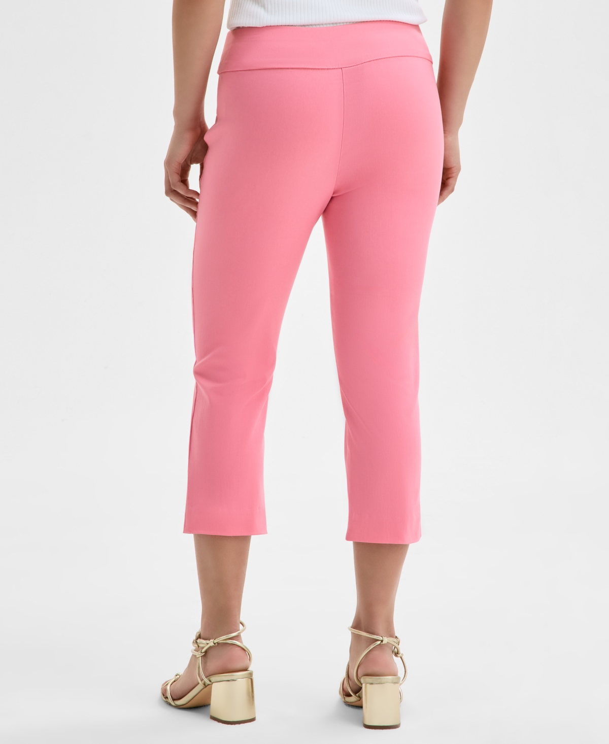 Inc International Concepts Women's Tummy-control Pull-on Capri Pants, Regular & Petite, Created For Macy's In Starfish