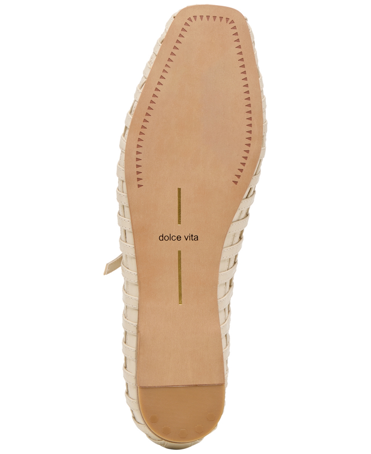 Dolce Vita Rains T-strap Flat In Ivory Leather