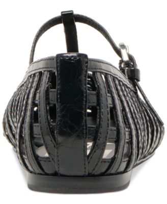 Women's Rains T-Strap Woven Mary Jane Flats