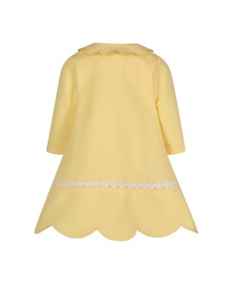 Blueberi Boulevard Baby Girls 2-Piece Daisy Embroidered Swing Coat