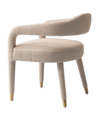 Aspen 23.2" Modern Tweed Upholstered Dining Armchair