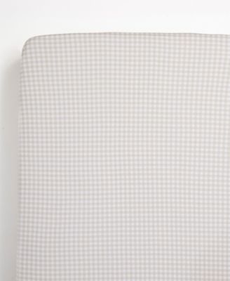 Living Textiles - Baby Gingham-Print Cotton Crib Sheet