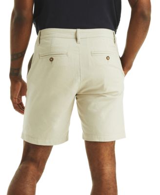 Men's Flat Front Linen-Blend 8.5" Deck Shorts