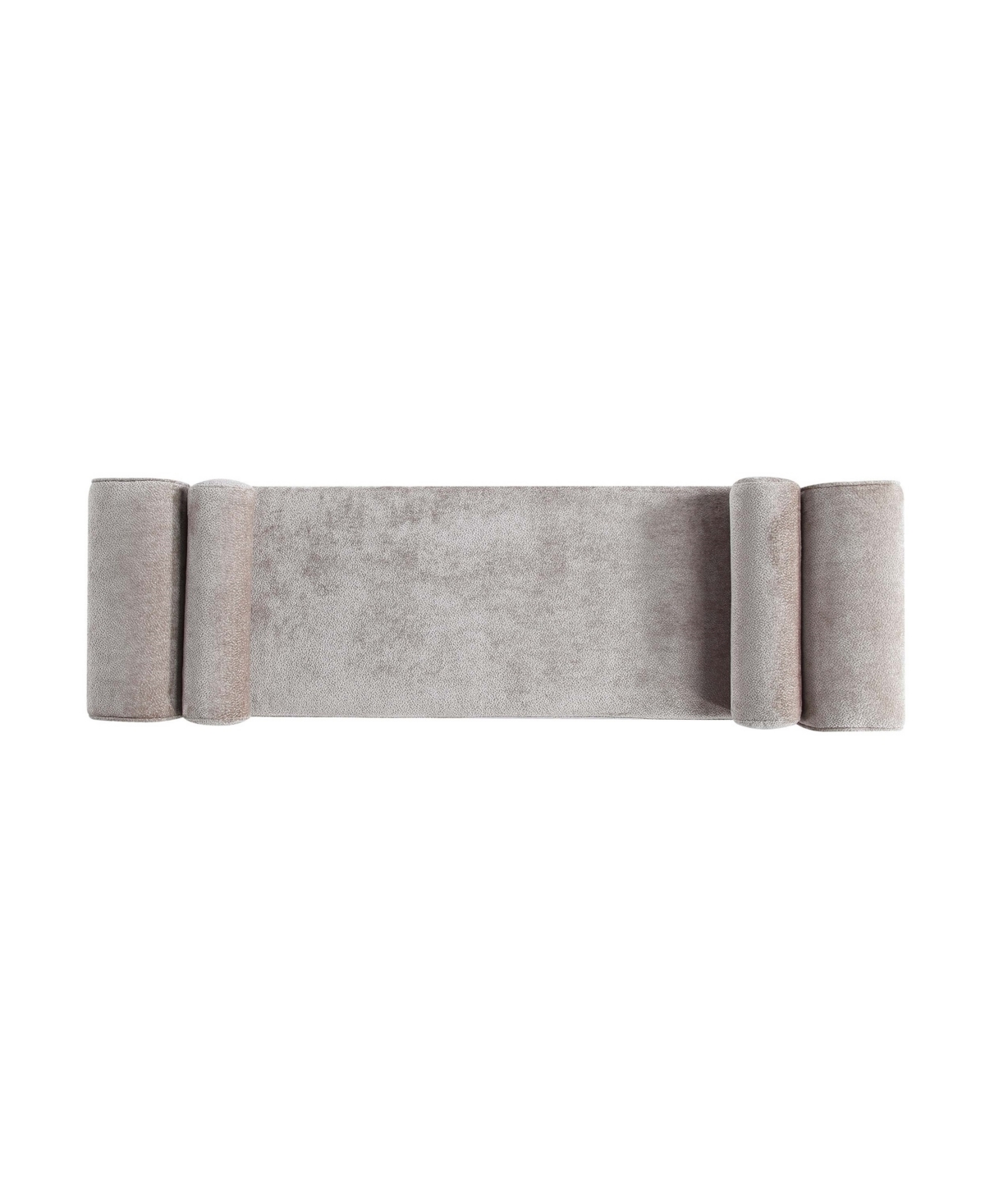 Manhattan Comfort Modern Concord Chenille 59in Bench In Dove