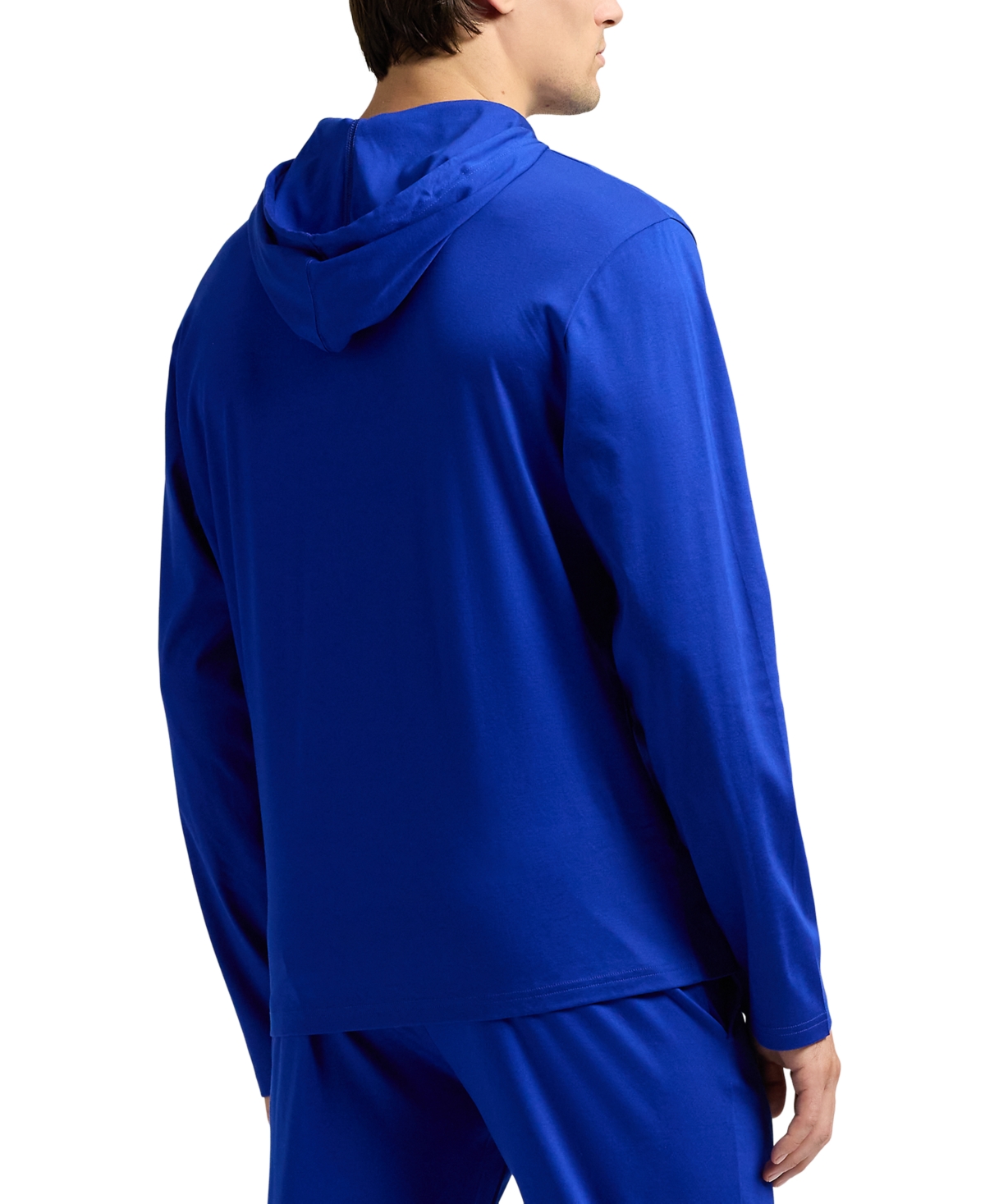 Polo Ralph Lauren Men's Cotton Pajama Hoodie In Heritage Royal,cruise Navy