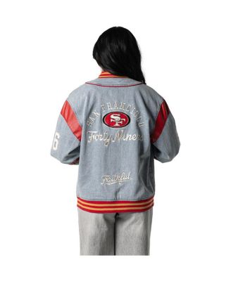 Men's and Women's Francisco 49ers-Denim Jacket