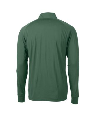 Men's Hunter Green Notre Dame Fighting Irish Play Like A Champion Today Adapt Eco Knit Stretch DryTec Quarter-Zip Top