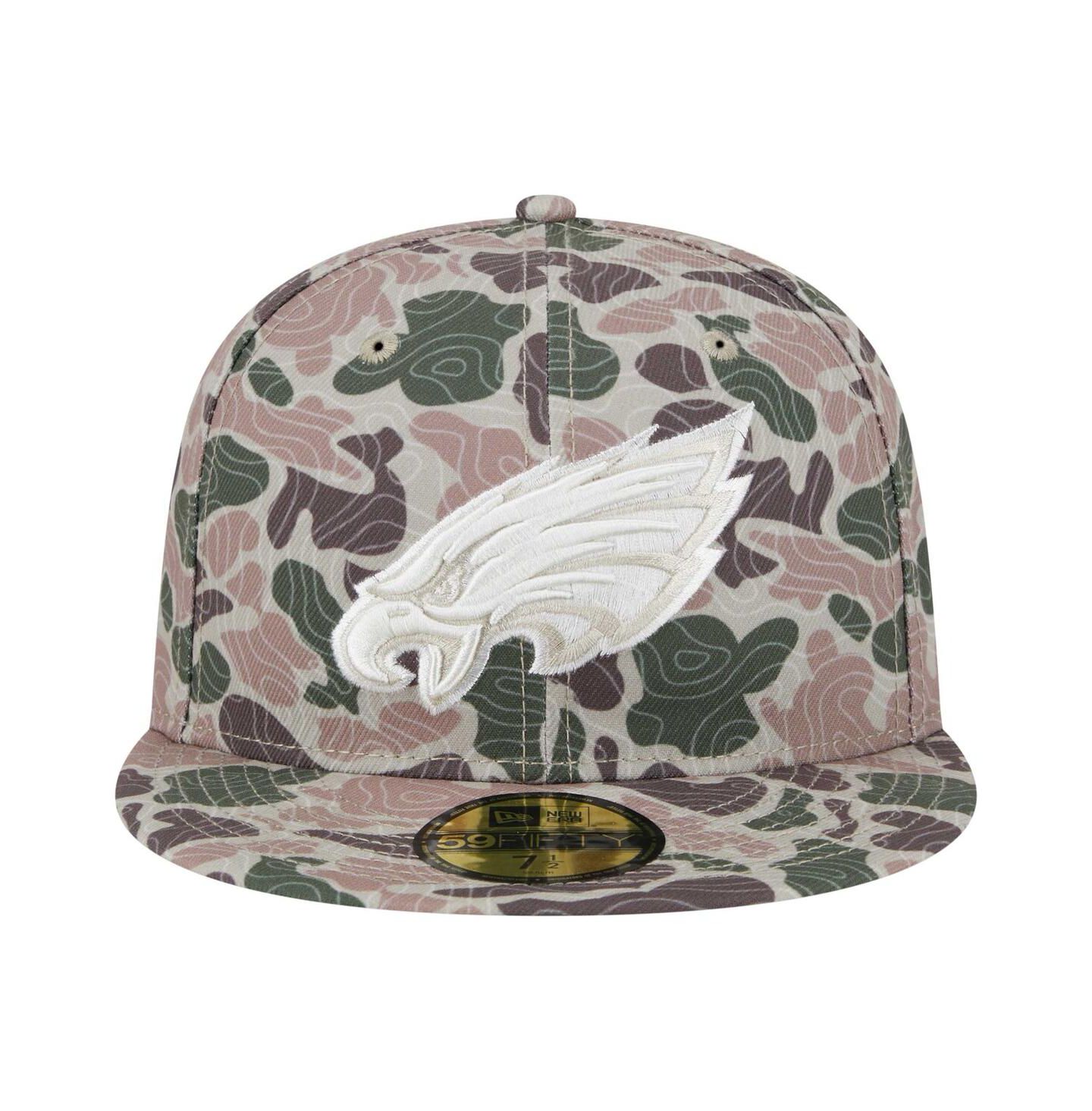 Мужская кепка New Era Philadelphia Eagles Geo Camo 59FIFTY Fitted Hat — фото 5