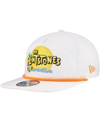 Men's White The Flintstones Golfer Adjustable Hat