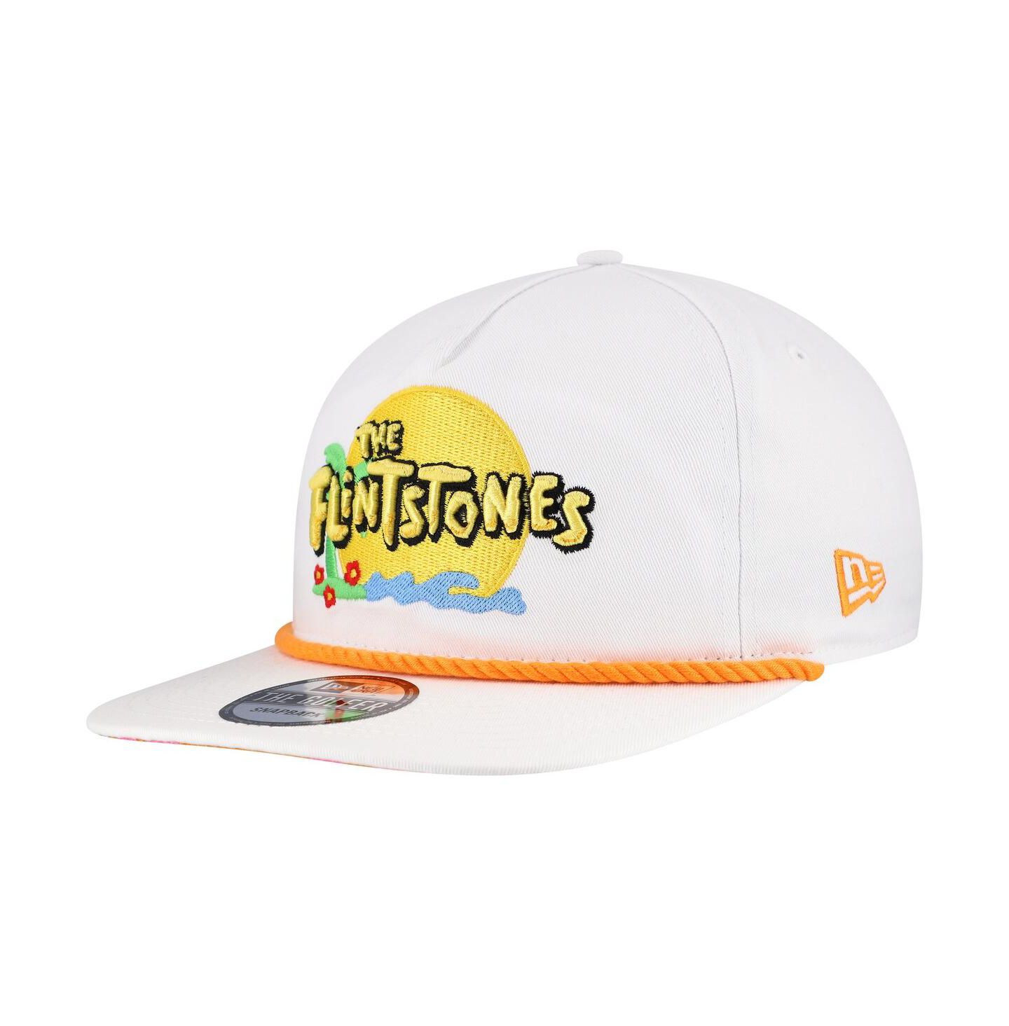Мужская кепка New Era White The Flintstones Golfer Adjustable Hat — фото 4