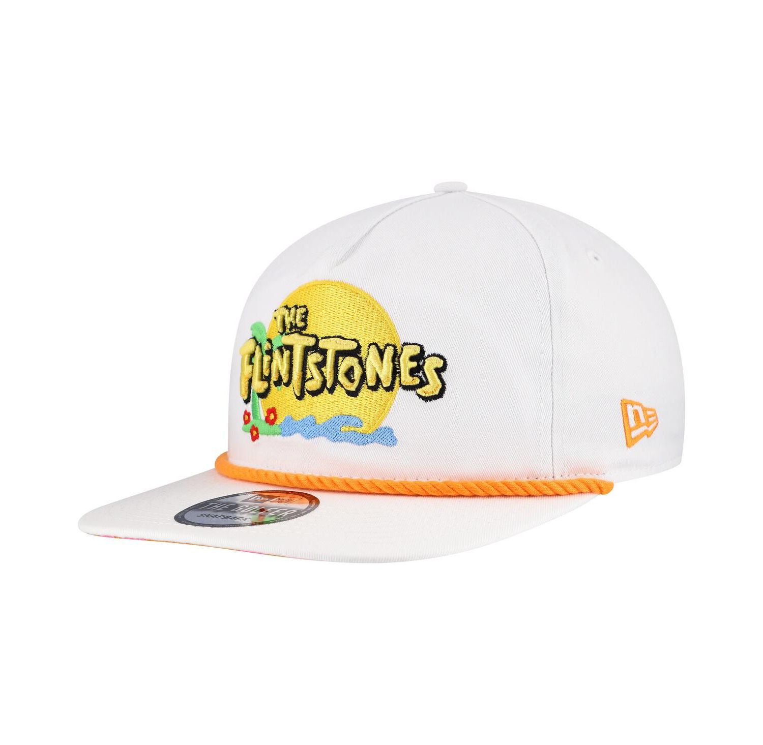 Men's White The Flintstones Golfer Adjustable Hat