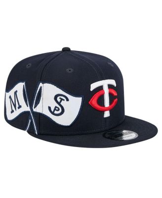 New Era - Men's Navy Minnesota Twins Logo Strike 9FIFTY Snapback Hat