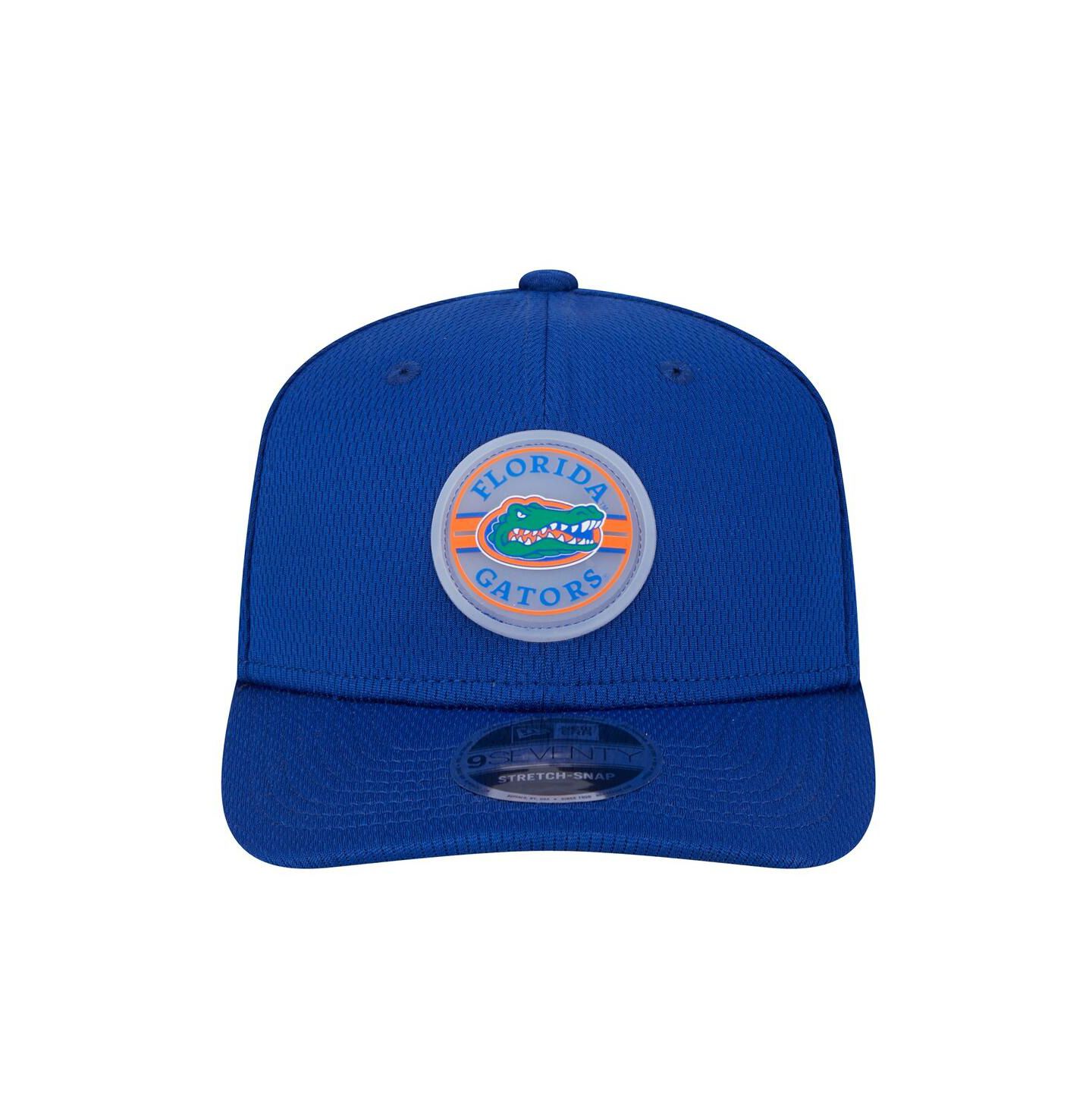 Мужская кепка New Era Royal Florida Gators Patched 9SEVENTY Stretch-Snap Adjustable Hat — фото 3