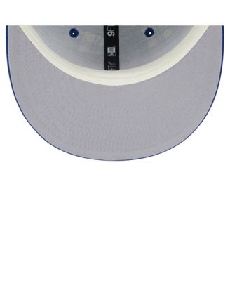 Men's Royal Kansas Jayhawks Plaid 9FIFTY Snapback Hat