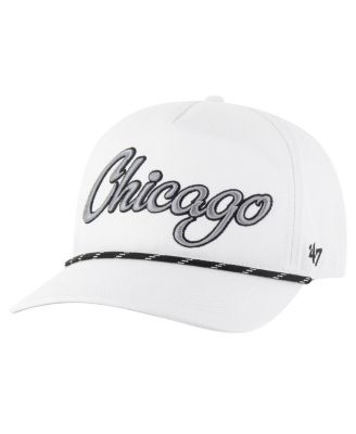Men's White Chicago Cubs Overhand Speckle Hitch Rope Adjustable Hat