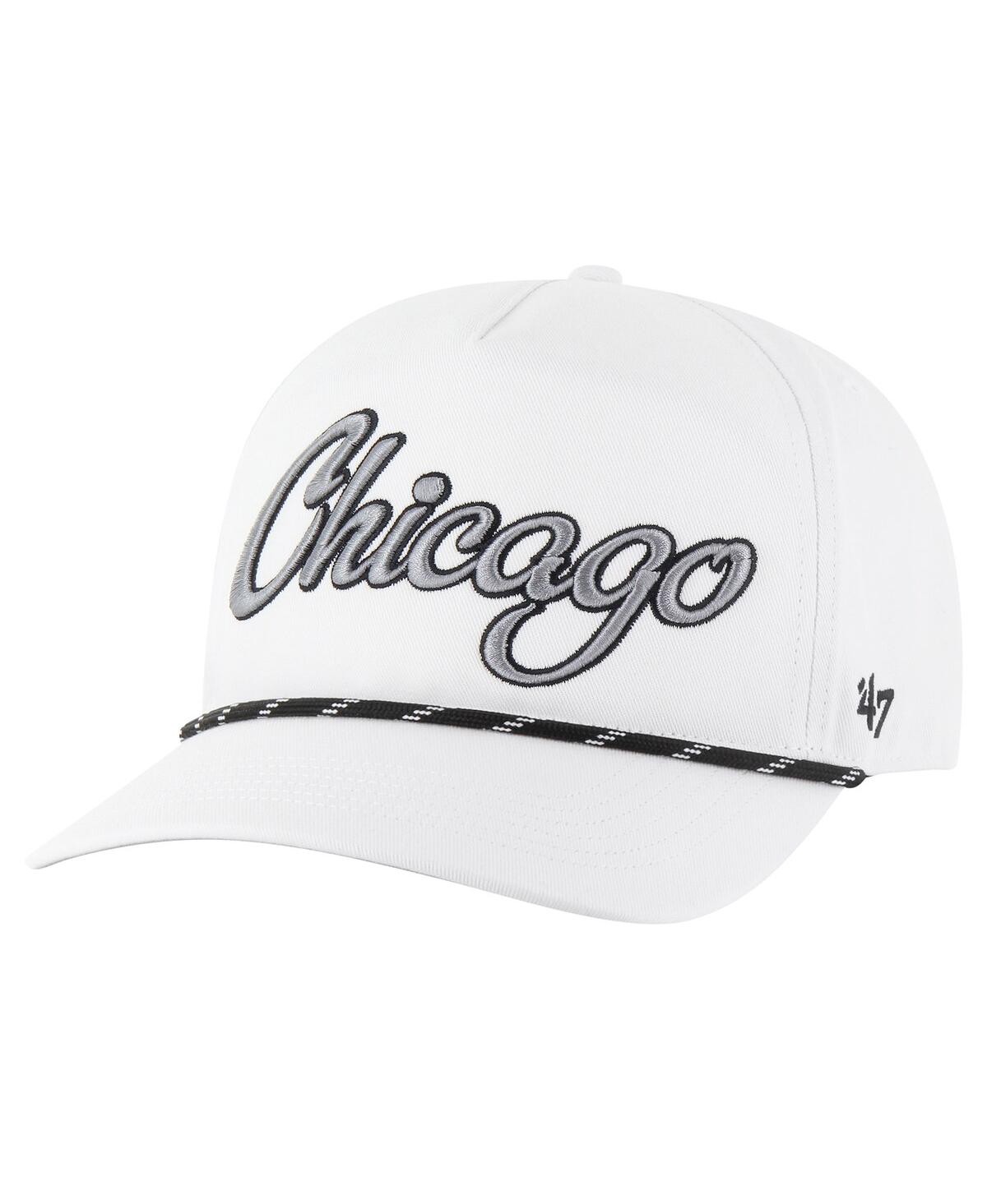 47 Brand Men's White Chicago Cubs Overhand Speckle Hitch Rope Adjustable Hat In White