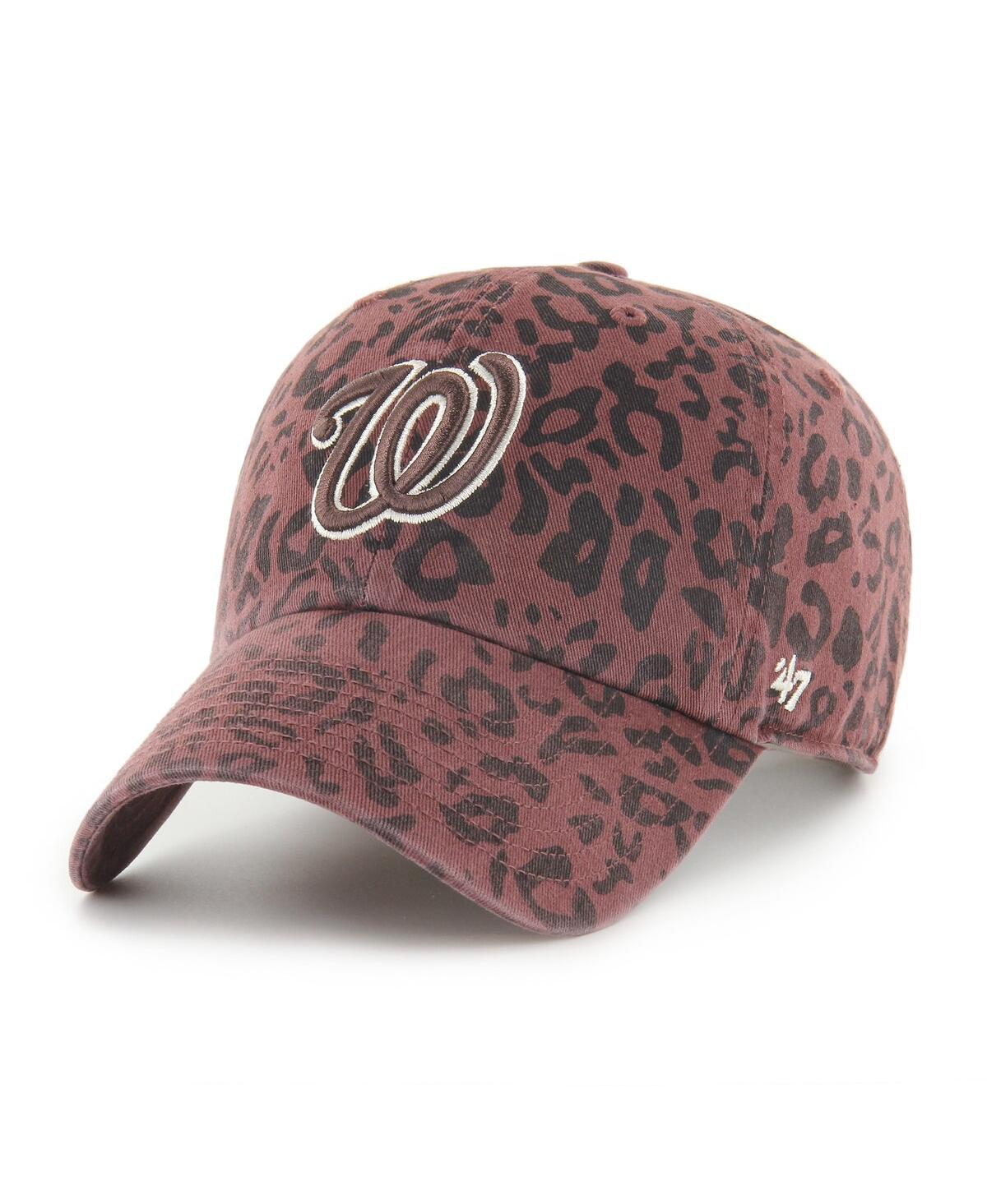 47 Brand Women's Brown Washington Nationals Tawny Clean Up Adjustable Hat In Brown