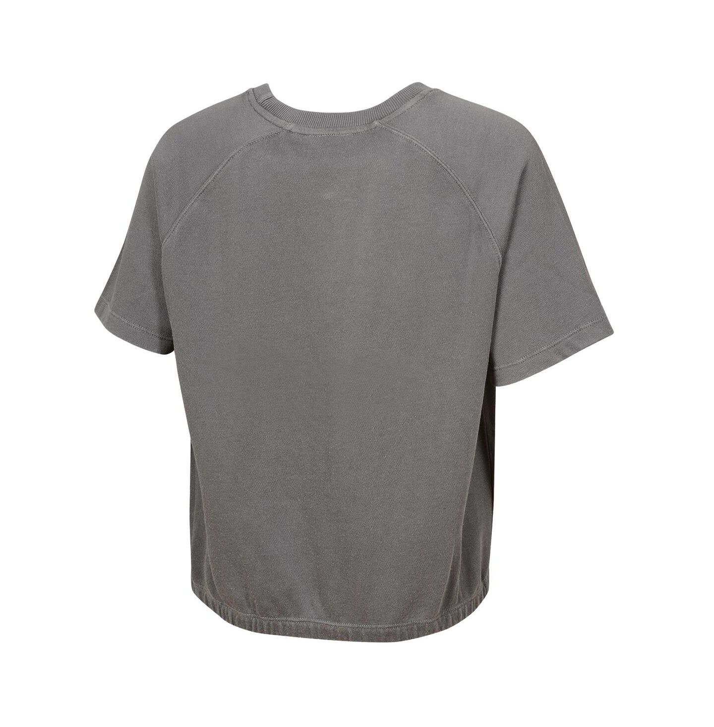Женский топ Outerstuff Gray Detroit Lions Mineral Wash Short Sleeve — фото 2