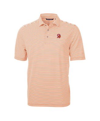 Men's Orange Tampa Bay Buccaneers Virtue Eco Pique Stripe Polo