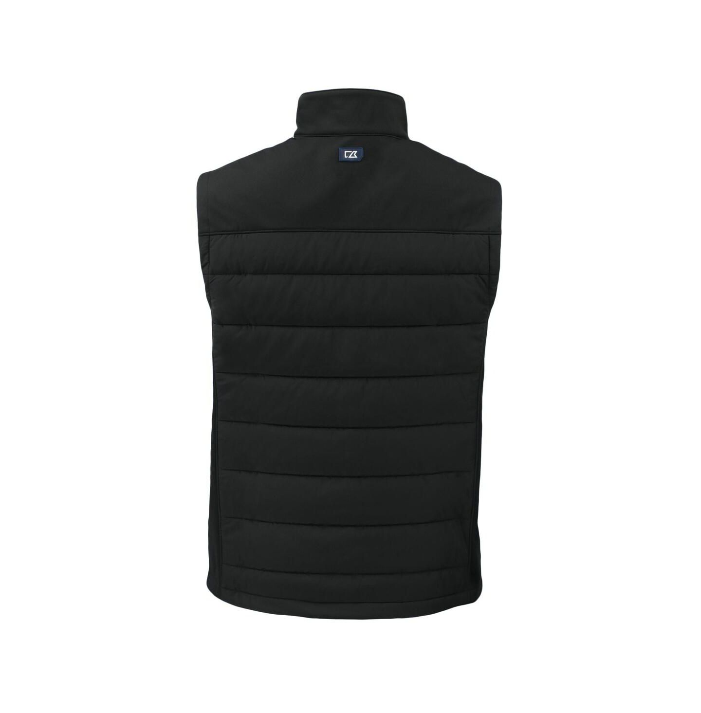 Мужской жилет Cutter & Buck Black Philadelphia Eagles Throwback Evoke Hybrid Eco Softshell Full-Zip Vest — фото 2