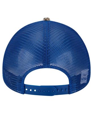 Men's Camo/Royal Kansas Jayhawks 9FORTY A-Frame Adjustable Hat