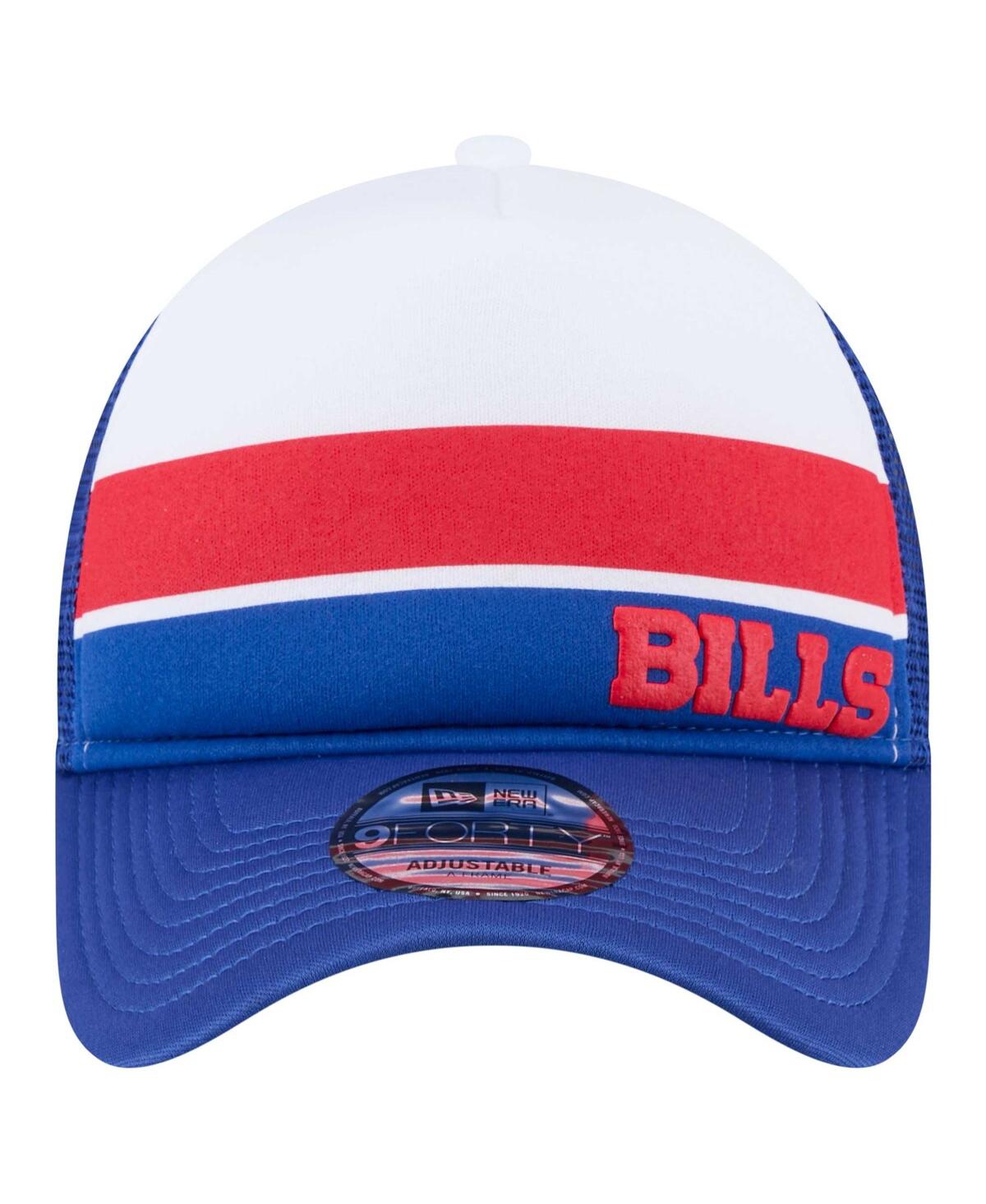 New Era Preschool Royal Buffalo Bills Sport Night Color Block 9forty A-frame Trucker Adjustable Hat In Royal