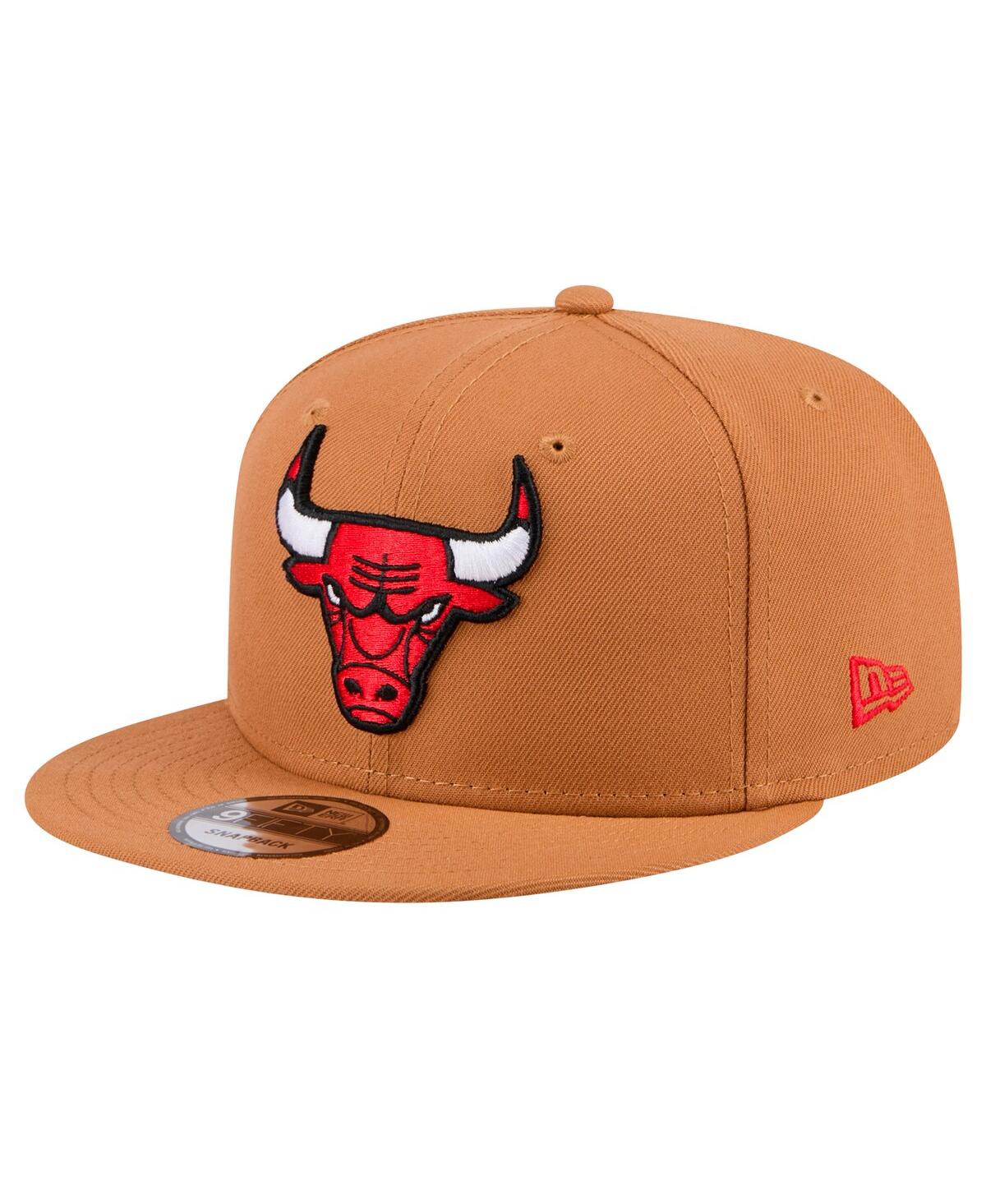 Shop New Era Men's Tan Chicago Bulls Color Pack 9fifty Snapback Hat