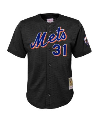 Toddler Mike Piazza Black New York Mets Cooperstown Collection Mesh Batting Practice Jersey
