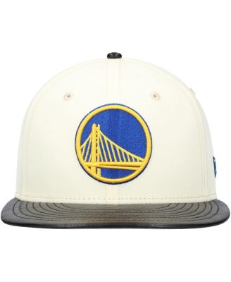 Men's White/Black Golden State Warriors Visor Two-Tone 59FIFTY Fitted Hat