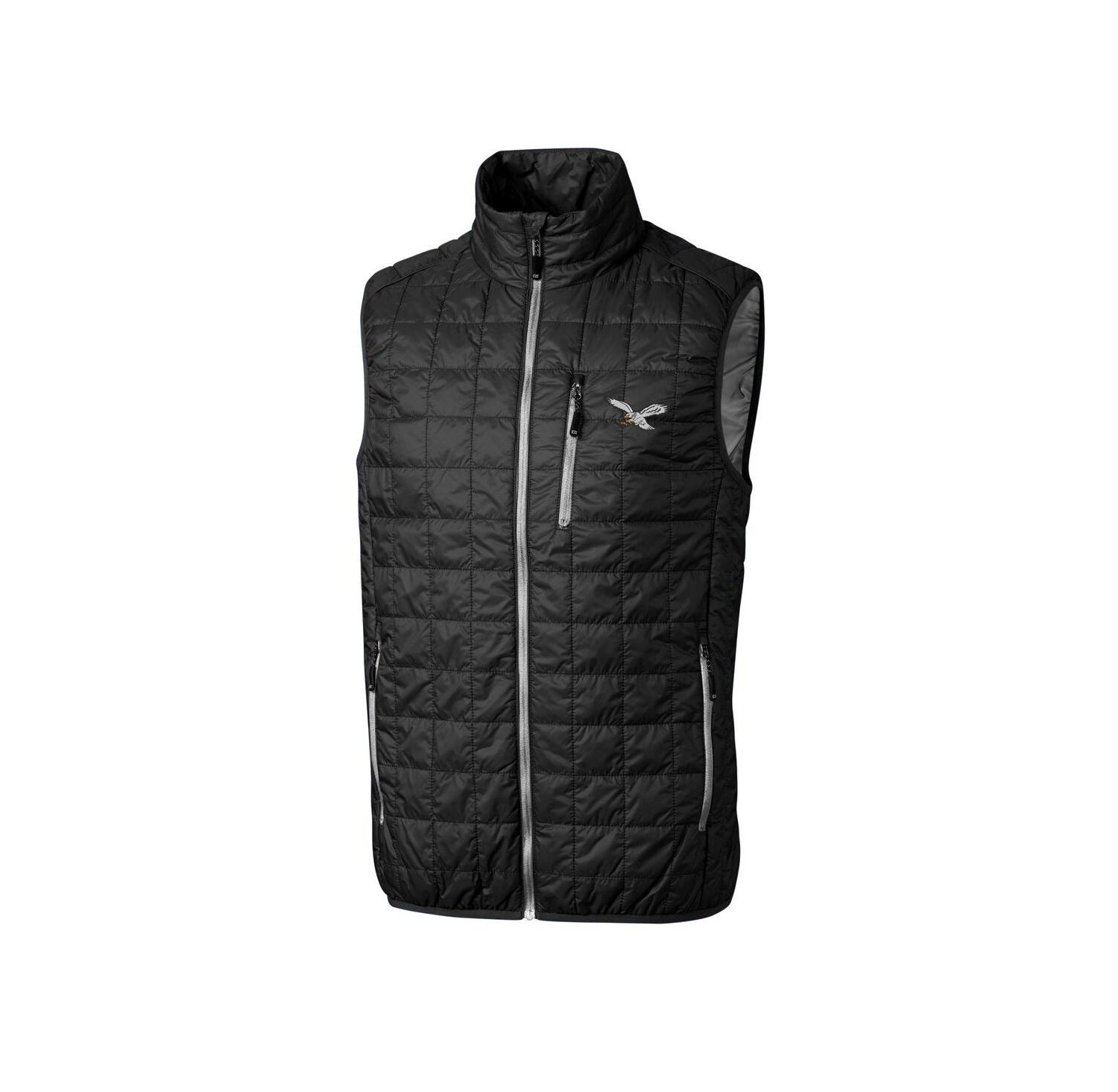 Men's Black Philadelphia Eagles Rainier PrimaLoft Eco Full-Zip Puffer Vest