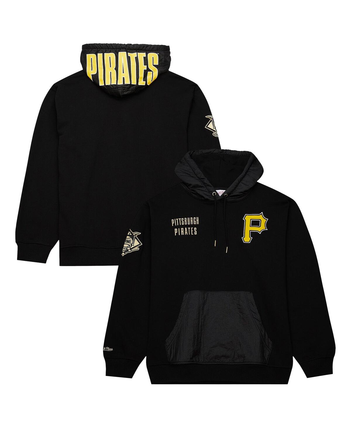 Mitchell & Ness Men's Black Pittsburgh Pirates Team Og 2.0 Current Logo Fleece Pullover Hoodie In Black