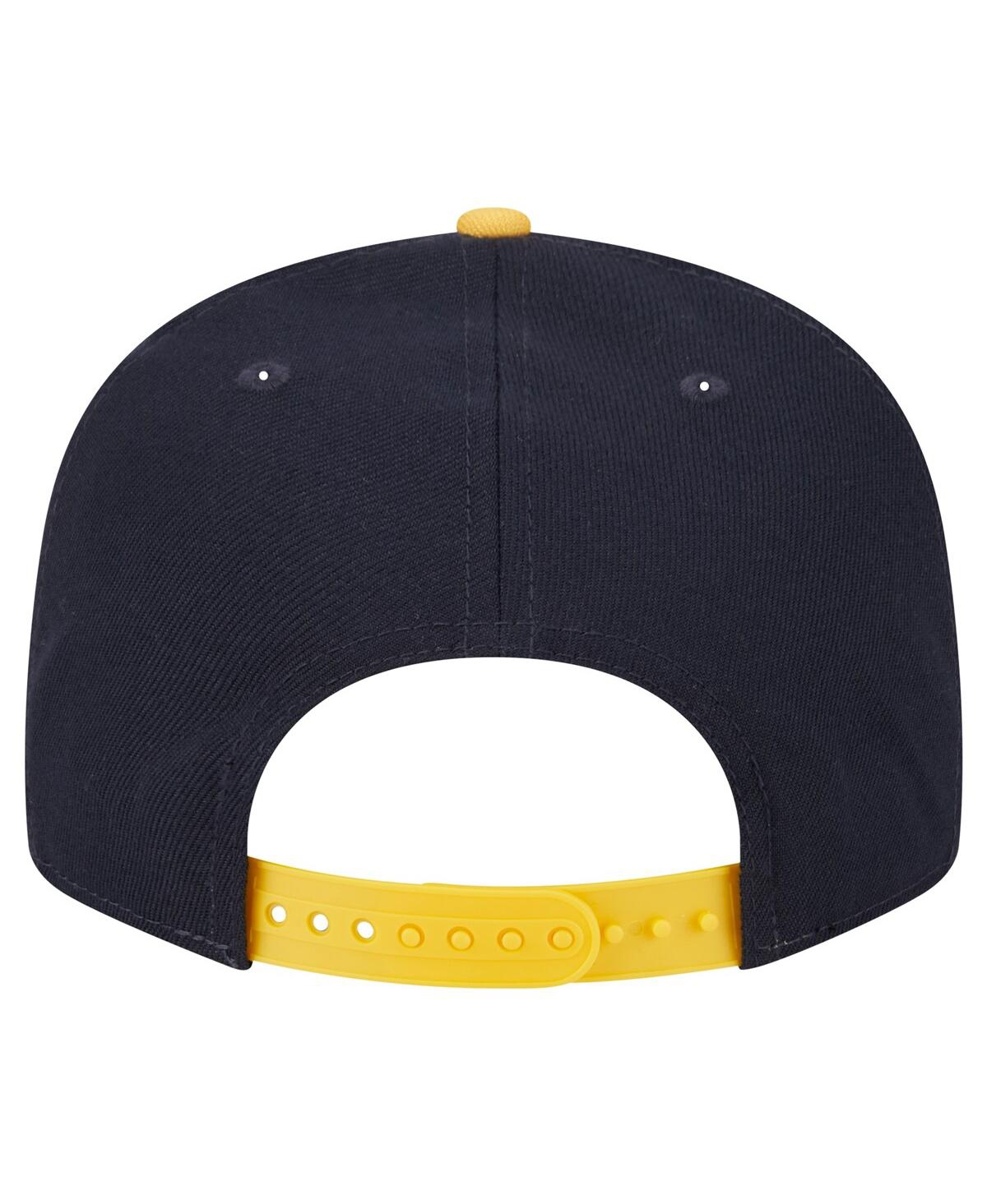 NEW ERA MEN'S NAVY/GOLD WEST VIRGINIA MOUNTAINEERS TWO-TONE 9FIFTY SNAPBACK HAT 