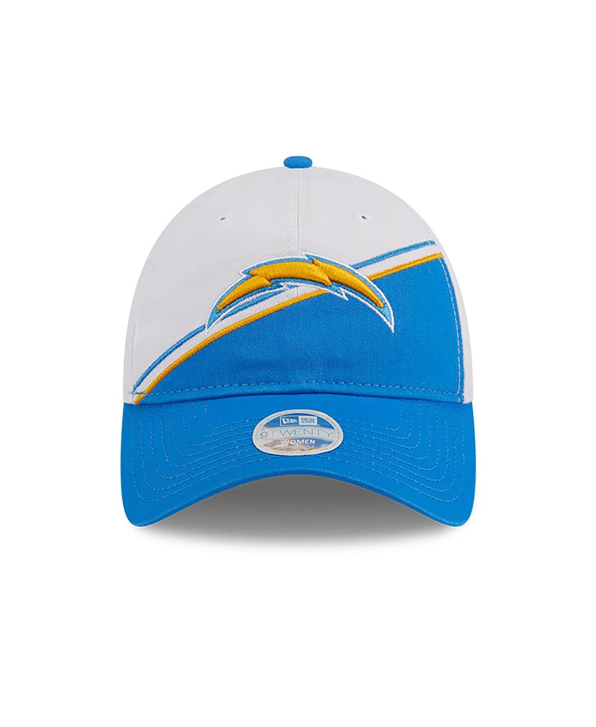 New Era Women's White/powder Blue Los Angeles Chargers 2023 Sideline 9twenty Adjustable Hat In White,powder Blue