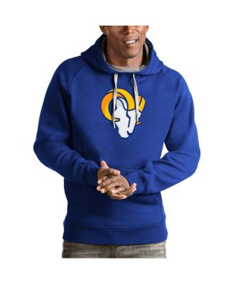 Antigua - Men's Royal Los Angeles Rams Victory Pullover Hoodie