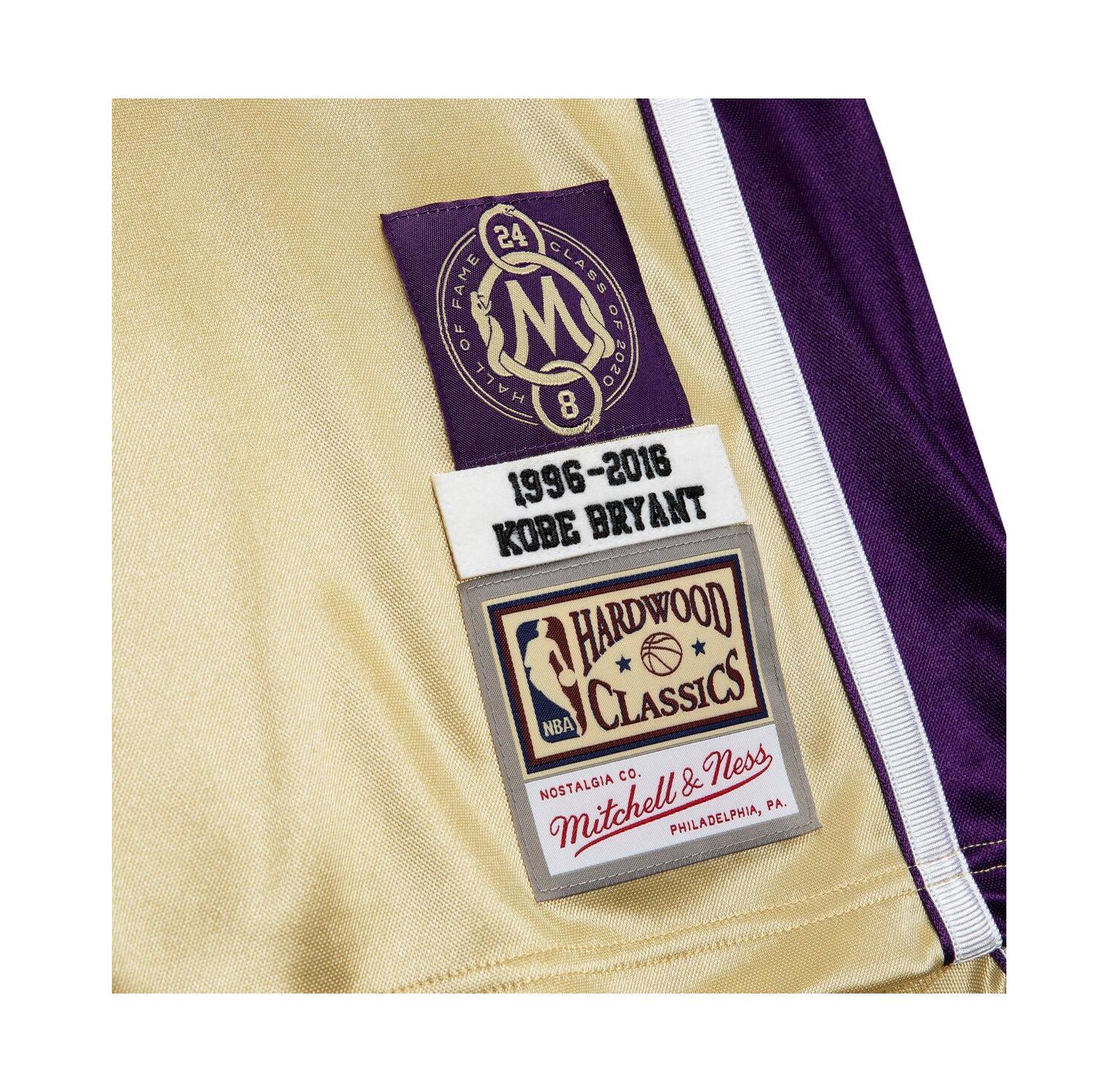 Men's Kobe Bryant Gold Los Angeles Lakers Hall of Fame Class of 2020 8 Authentic Jersey